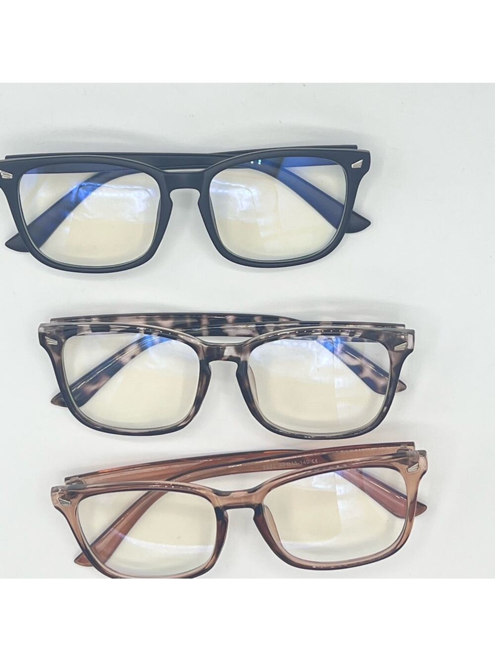 Cute and Trendy Three Pack Blue Light Glass